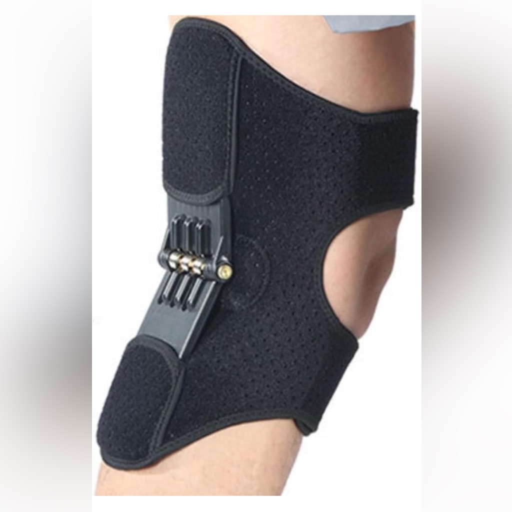 Black Knee Brace With Adjustable Straps